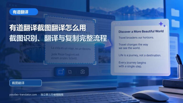 有道翻译截图翻译怎么用：截图识别、翻译与复制完整流程主题封面
